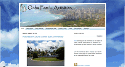 Desktop Screenshot of oahufamilyactivities.com